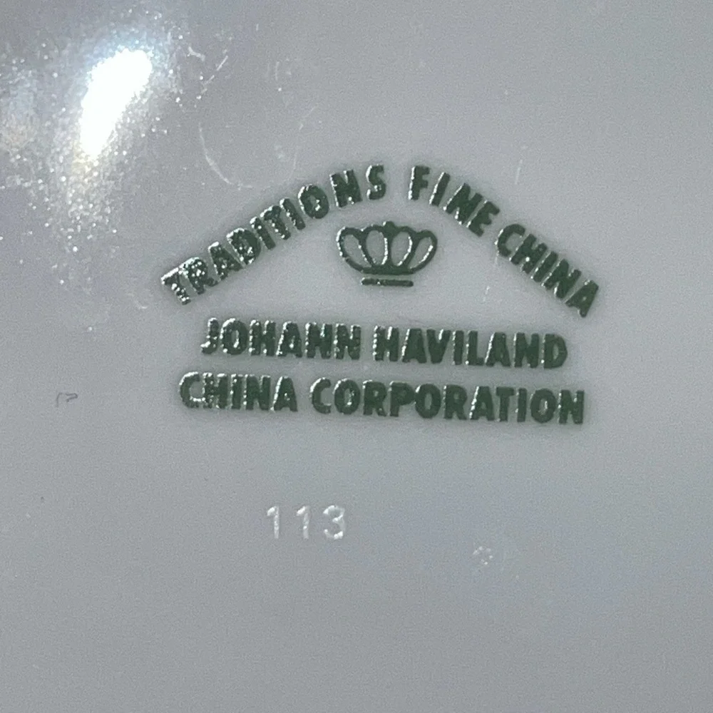 MINT Vintage Johann Haviland BLUE GARLAND 10